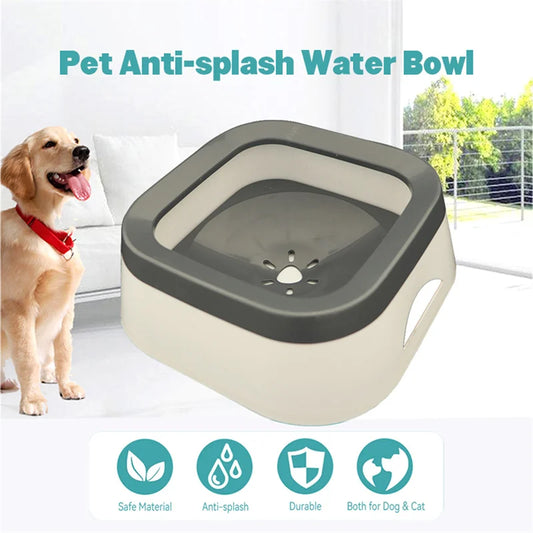 Anti-Spill Floating Water Bowl for Dogs & Cats (1L)